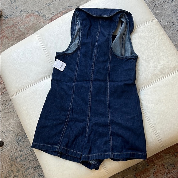 We The Free Sleeveless Denim Romper NWT - Picture 4 of 4